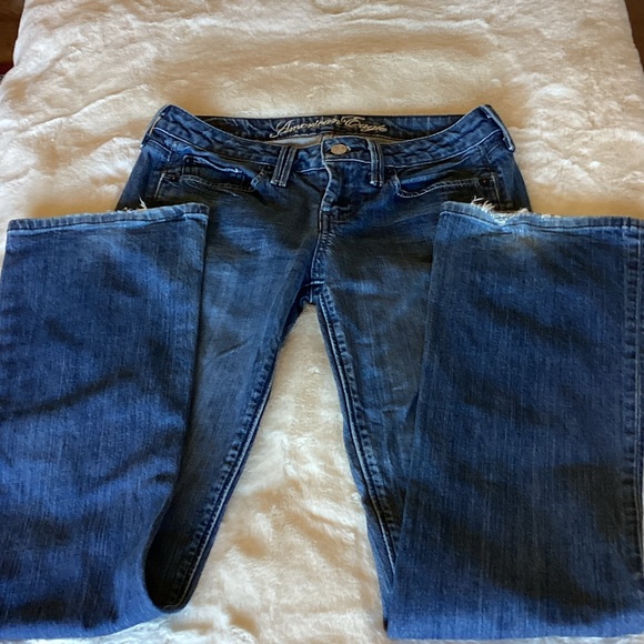 American Eagle Outfitters Dark Blue Boot Cut Jeans - Picture 2 of 8